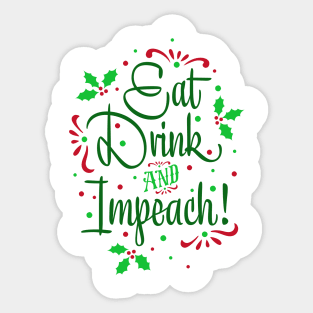 Impeachment Holiday Sticker